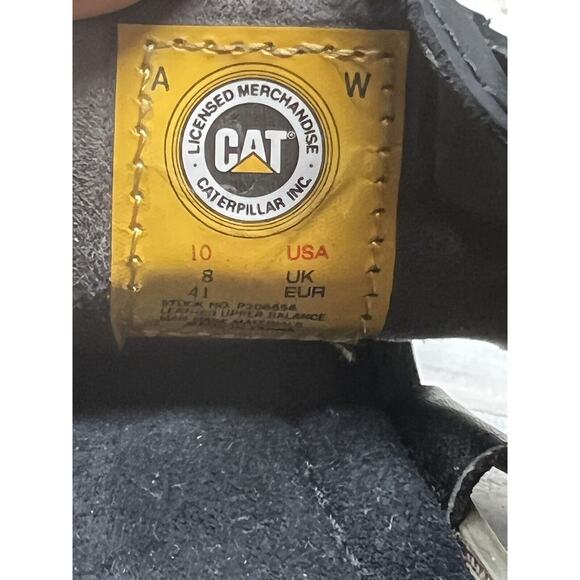 Cat Caterpillar Sandal Womens Leather Shanna Ankel Strap Thong‎ Black Size 10 - Picture 8 of 11